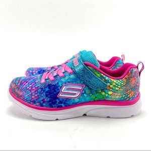 No Box Skechers Youth Girls Wavy Lites Multi Sneakers 81385L//MLT NEW